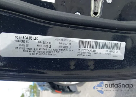 2018 Dodge Charger R/T Rwd z USA, uszkodzony, nr VIN 2C3CDXCT4JH221683